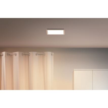 WiZ - LEDReguliuojamas lubų šviestuvas SUPERSLIM LED/12W/230V 2700-6500K Wi-Fi baltas