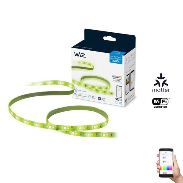 WiZ - LED RGB reguliuojama juosta 2m LED/20W/230V 2700-6500K Wi-Fi