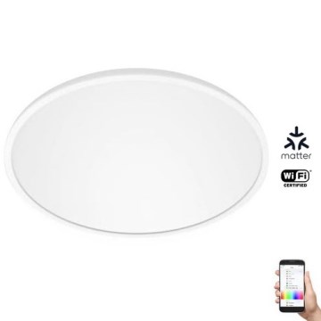 WiZ - LED RGB reguliuojamas lubų šviestuvas SUPERSLIM LED/22W/230V 2700-6500K Wi-Fi baltas