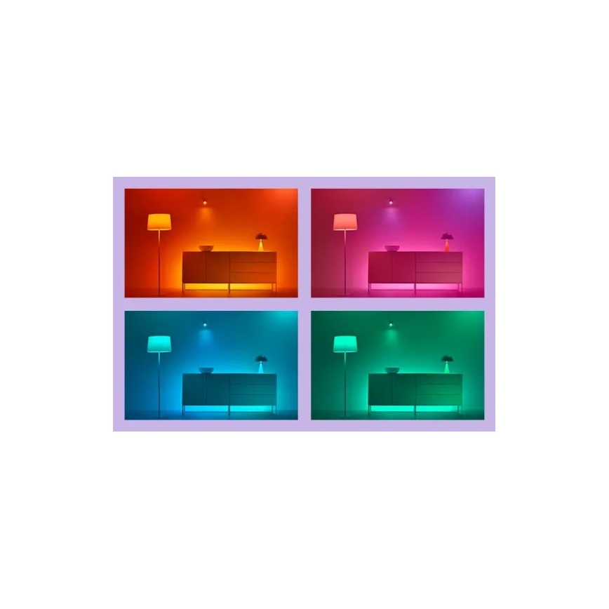 WiZ - LED RGBIC reguliuojama grindinė lempa GRADIENT LED/9,7W/230V 2700-6500K Wi-Fi