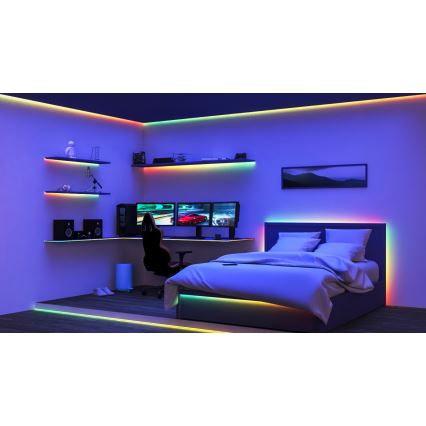 WiZ - LED RGBIC Reguliuojama juostelė 10m LED/21W/230V 2700-6500K Wi-Fi