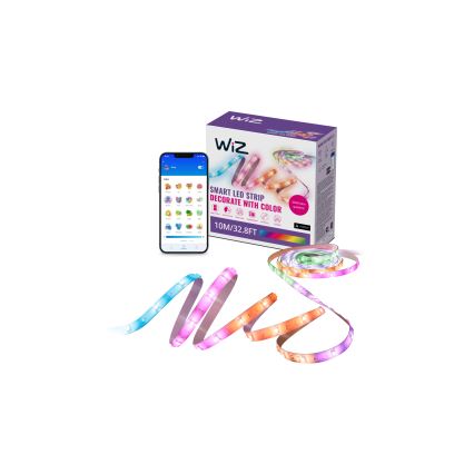 WiZ - LED RGBIC Reguliuojama juostelė 10m LED/21W/230V 2700-6500K Wi-Fi