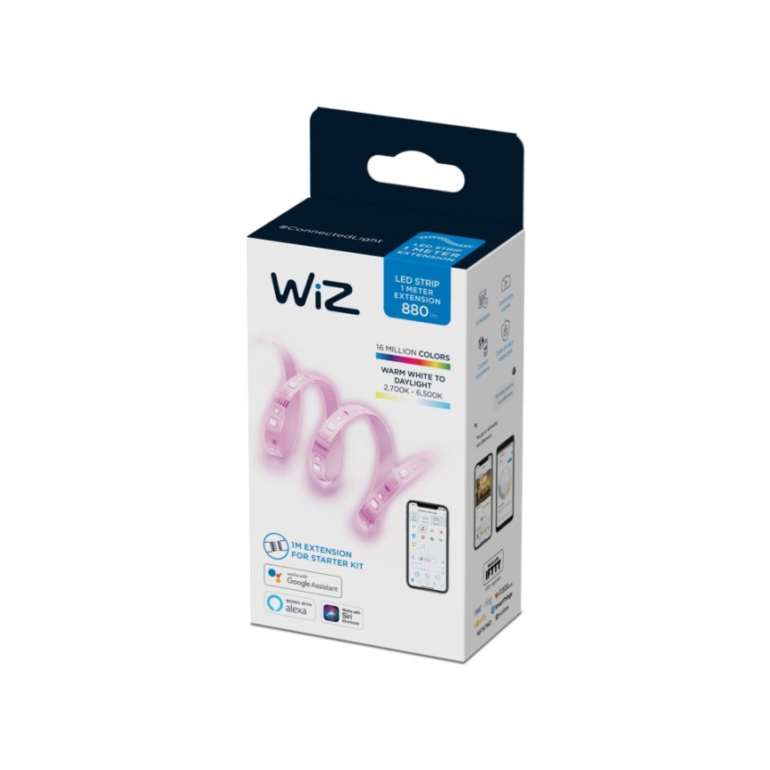 WiZ - LED RGBW Reguliuojama juostelė 1m LED/11W/12V 2700-6500K Wi-Fi