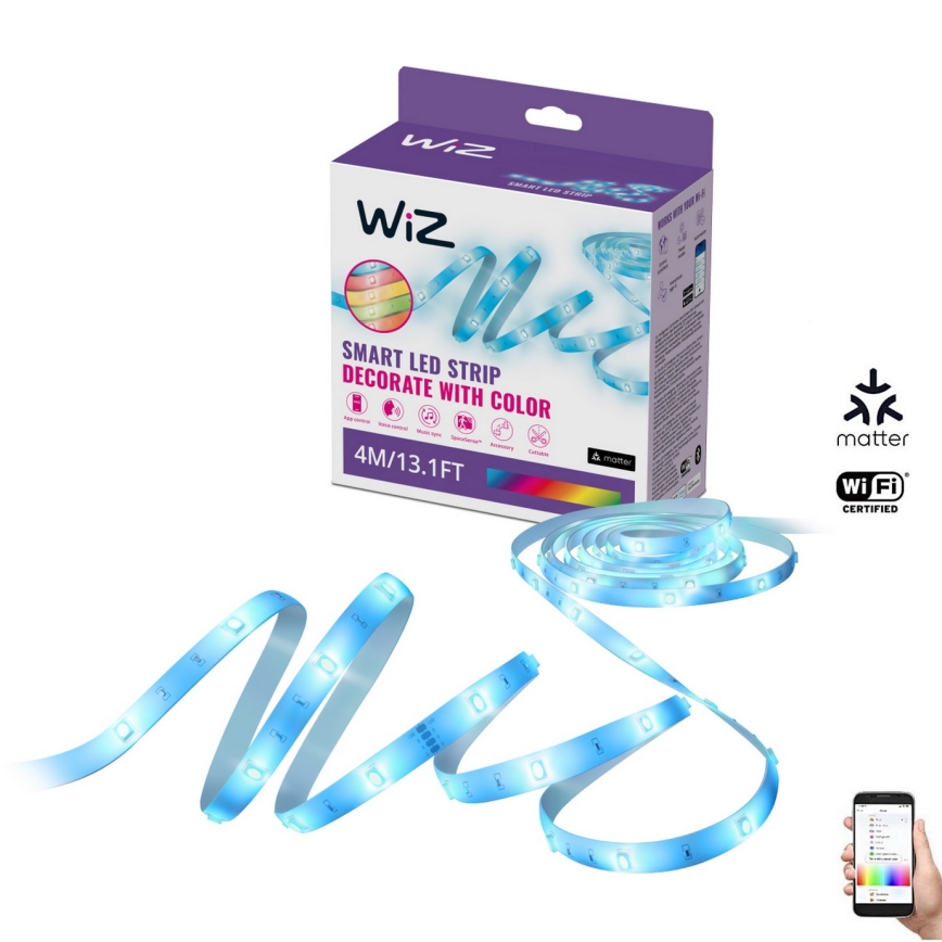WiZ - LED RGBW Reguliuojama juostelė 4m LED/6,5/230V 2700-6500K Wi-Fi