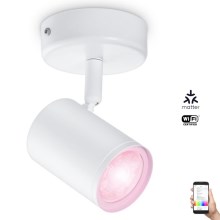 WiZ - LED RGBW Reguliuojamas akcentinis šviestuvas IMAGEO 1xGU10/4,9W/230V Wi-Fi baltas