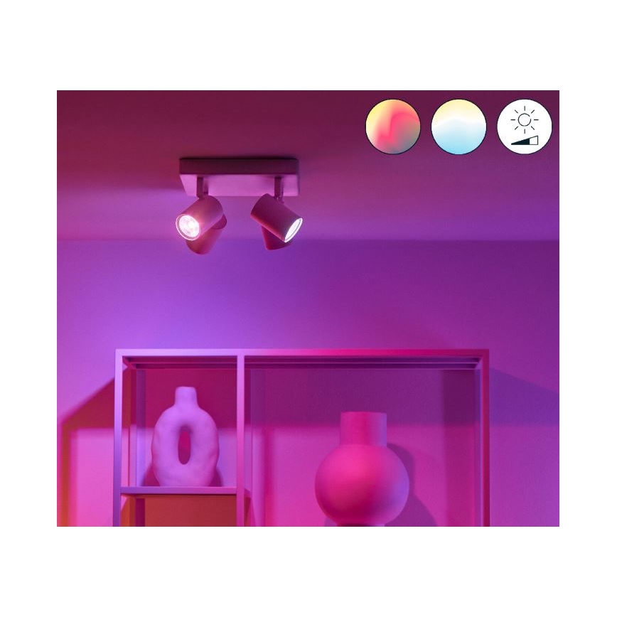 WiZ - LED RGBW Reguliuojamas akcentinis šviestuvas IMAGEO 4xGU10/4,9W/230V 2200-6500K Wi-Fi CRI 90 baltas