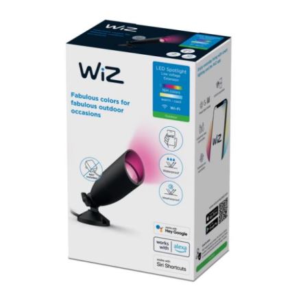 WiZ - LED RGBW Reguliuojamas lauko prožektorius SPOT LED/4W/12V 2700K-5000K IP65 Wi-Fi