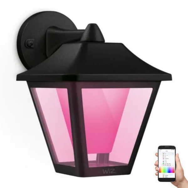 WiZ - LED RGBW Reguliuojamas lauko sieninis šviestuvas LED/9,5W/230V 2700-5000K IP44 Wi-Fi