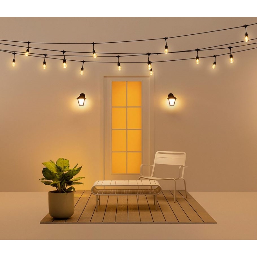 WiZ - LED RGBW Reguliuojamas lauko sieninis šviestuvas LED/9,5W/230V 2700-5000K IP44 Wi-Fi