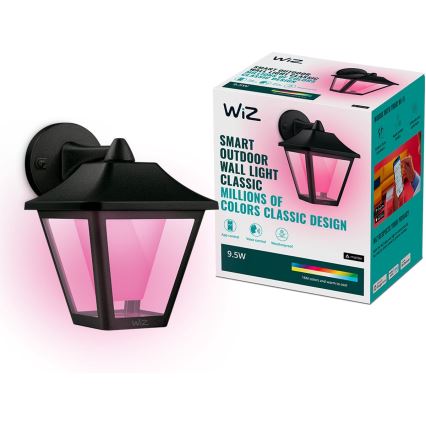 WiZ - LED RGBW Reguliuojamas lauko sieninis šviestuvas LED/9,5W/230V 2700-5000K IP44 Wi-Fi