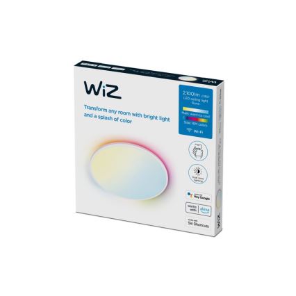 WiZ - LED RGBW Reguliuojamas lubinis šviestuvas  RUNE LED/21W/230V 2700-6500K Wi-Fi baltas