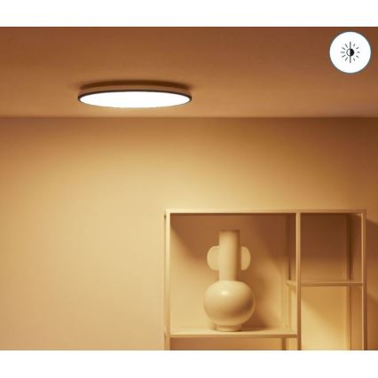 WiZ - LED RGBW Reguliuojamas lubinis šviestuvas RUNE LED/21W/230V 2200-6500K Wi-Fi juodas