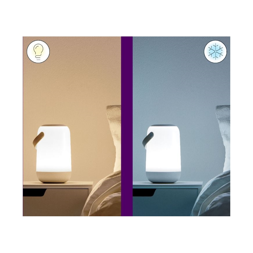 WiZ - LED RGBW Reguliuojama nešiojama lempa MOBILE LED/13,5W/5V 2200-6500K Wi-Fi 1800 mAh