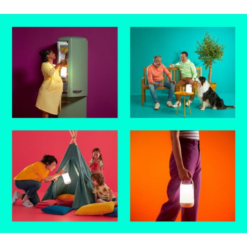 WiZ - LED RGBW Reguliuojama nešiojama lempa MOBILE LED/13,5W/5V 2200-6500K Wi-Fi 1800 mAh