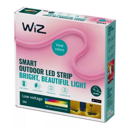 WiZ - LED RGBW šviesos reguliavimas lauko juostelė 5m LED/24W/230V 2700-5000K Wi-Fi IP65
