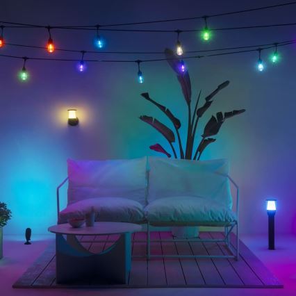 WiZ - Prailgintuvo rinkinys LED RGBW šviesos reguliavimas lauko lempa ELPAS LED/3,6W/12V 2700-5000K IP65 Wi-Fi