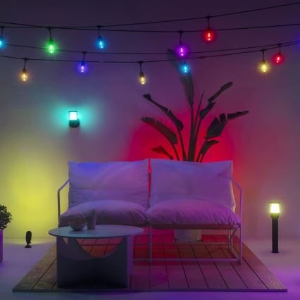 WiZ - Prailgintuvo rinkinys LED RGBW šviesos reguliavimas lauko lempa ELPAS LED/3,6W/12V 2700-5000K IP65 Wi-Fi