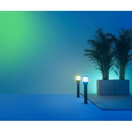 WiZ - Prailgintuvo rinkinys LED RGBW šviesos reguliavimas lauko lempa ELPAS LED/3,6W/12V 2700-5000K IP65 Wi-Fi