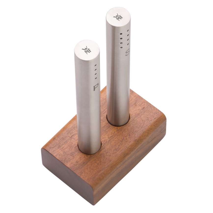 WMF - Druskinė ir pipirinė, 2 vnt., 7,8 cm, akacijos mediena