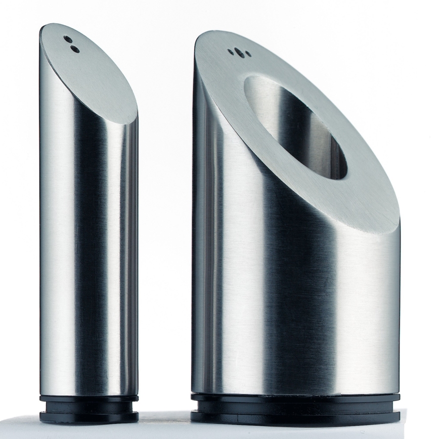 WMF - Druskinė ir pipirinė BASIC, 2 vnt., 8,6 cm, nerūdijančio plieno