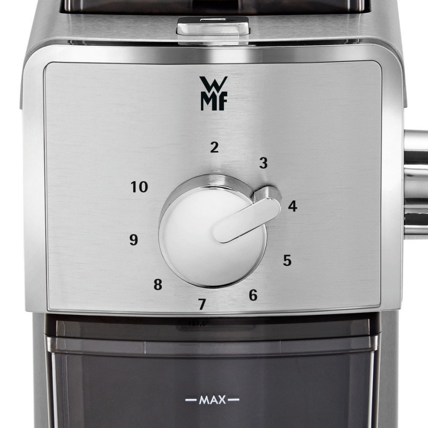 WMF - Elektrinis kavos pupelių malūnėlis 180 g STELIO 110W/230V nerūdijantis