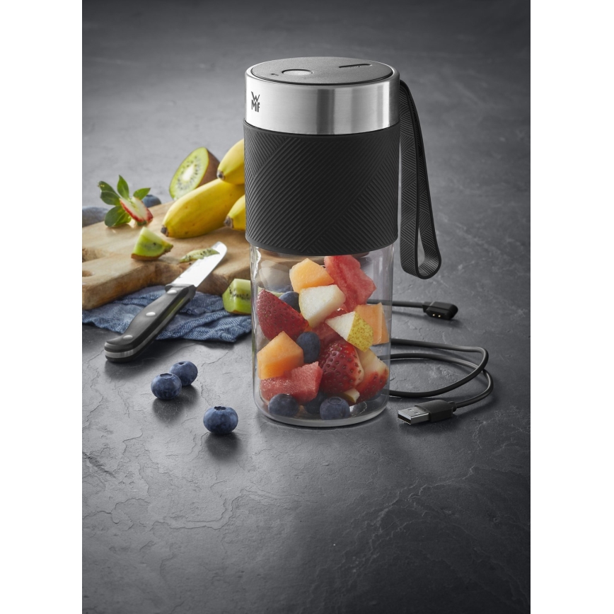 WMF - Kelionės smoothie blenderis KITCHENminis 50W/7,4V 1200 mAh nerūdijantis