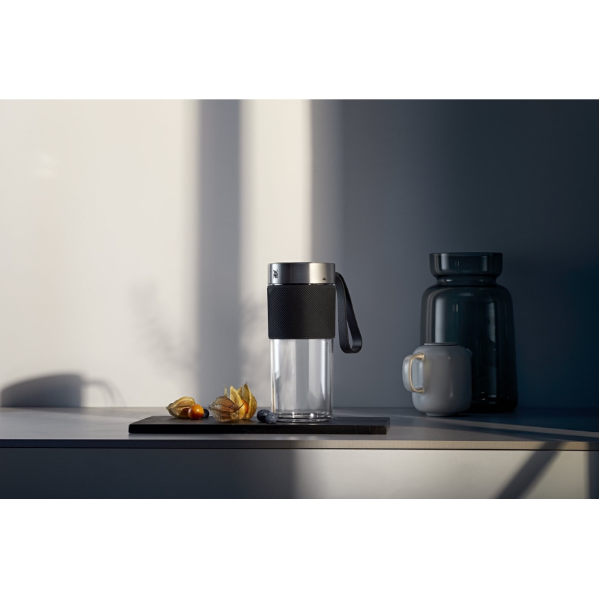 WMF - Kelioninis smoothie trintuvas KITCHENminis 50W/7,4V 1200 mAh nerūdijančio plieno