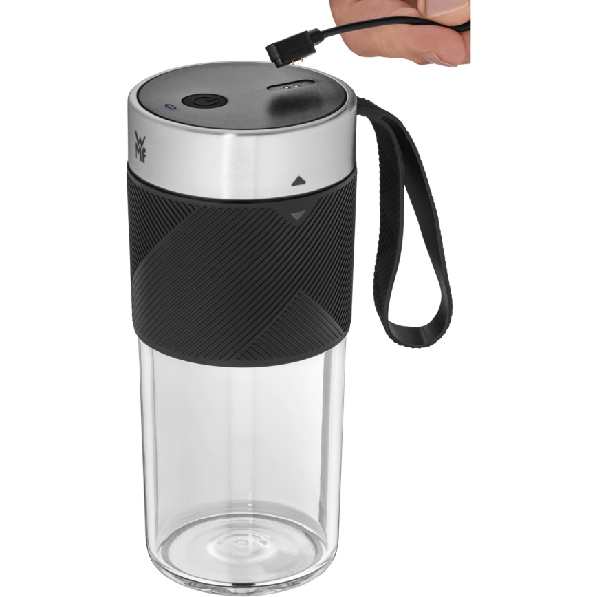 WMF - Kelioninis smoothie trintuvas KITCHENminis 50W/7,4V 1200 mAh nerūdijančio plieno
