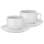 WMF - KOMPLEKTAS 2x Cappuccino puodelis su lėkšte BARISTA 160 ml balta