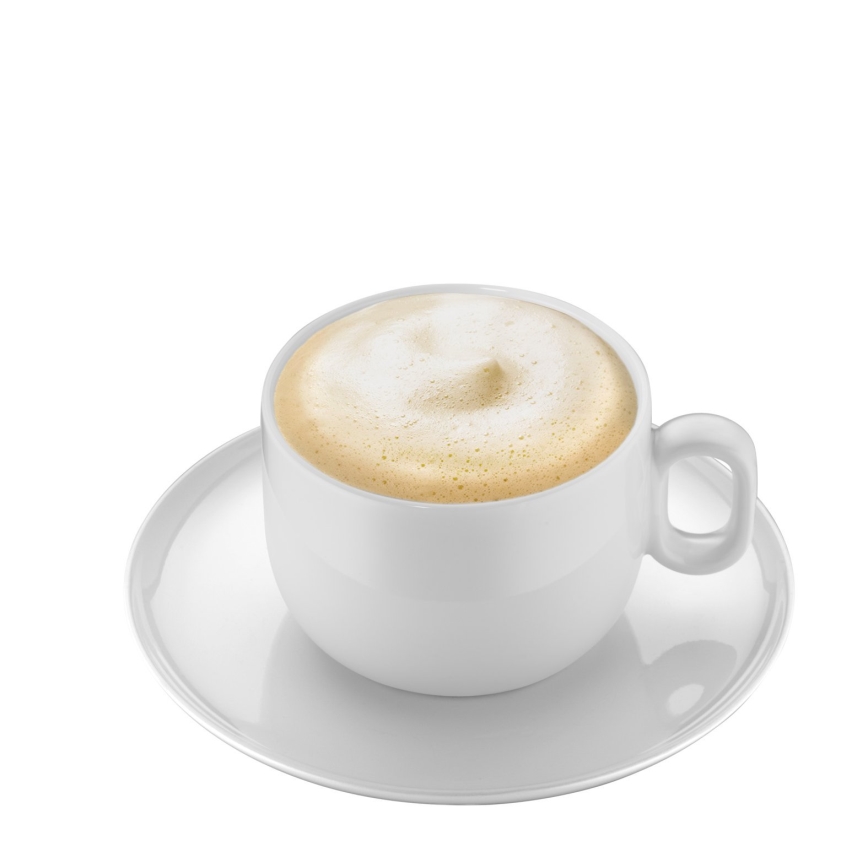 WMF - KOMPLEKTAS 2x Cappuccino puodelis su lėkšte BARISTA 160 ml balta