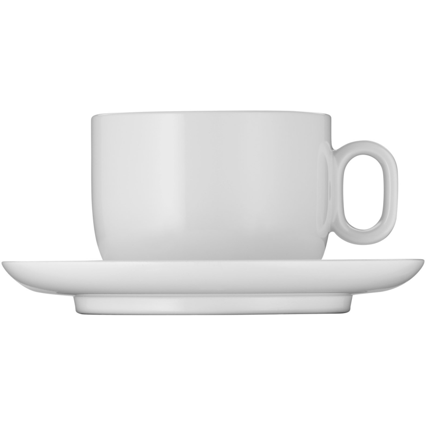 WMF - KOMPLEKTAS 2x Cappuccino puodelis su lėkšte BARISTA 160 ml balta