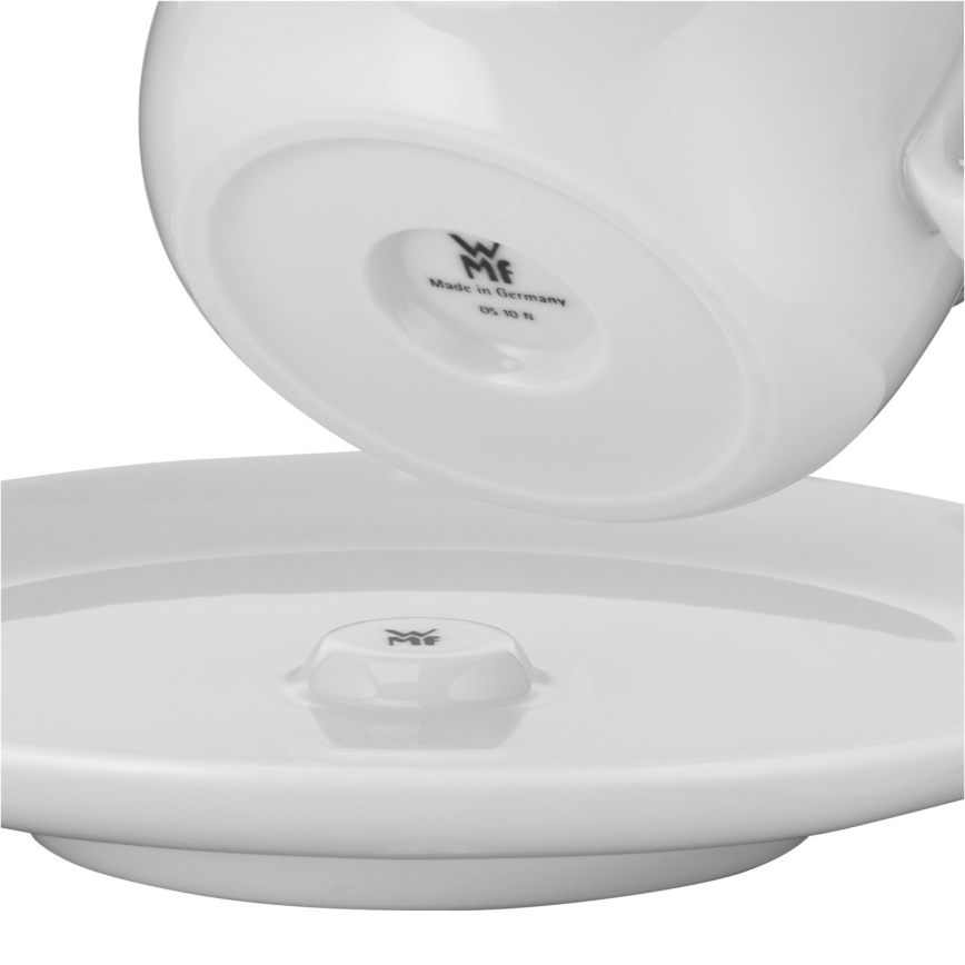 WMF - KOMPLEKTAS 2x Cappuccino puodelis su lėkšte BARISTA 160 ml balta