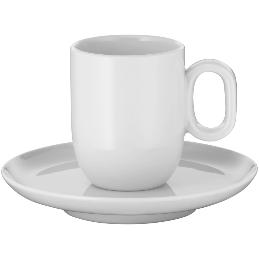WMF - KOMPLEKTAS 2x Espreso puodelis su lėkšte BARISTA balta