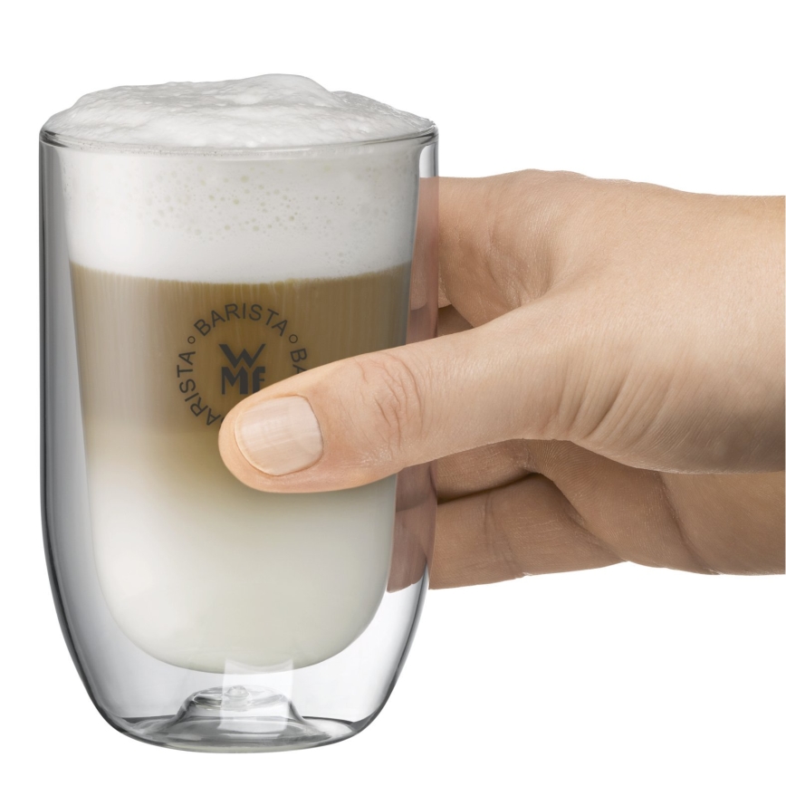 WMF - KOMPLEKTAS 2x Latte macchiato stiklas BARISTA 280 ml