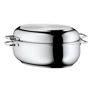 WMF - Ovali kepimo skarda su dangteliu  41x28,5 x18 cm nerūdijantis