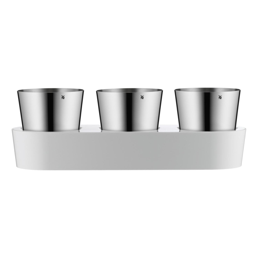 WMF - Savaime laistantis žolelių vazonas 3vnt GOURMET balta/nerūdijantis