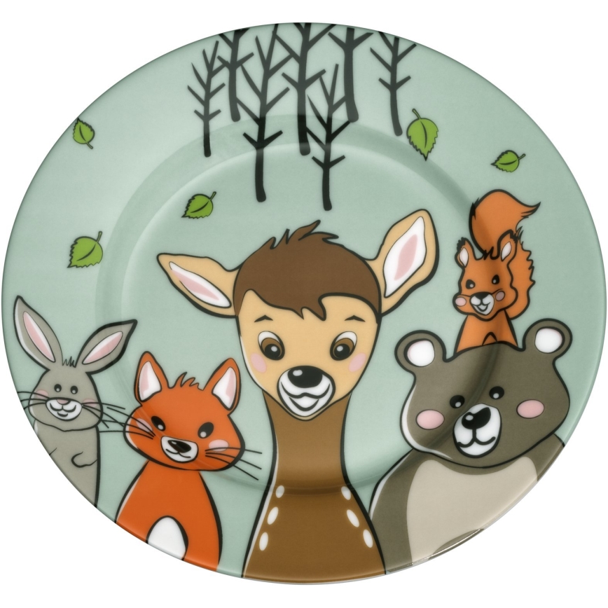 WMF - Vaikiškų indų ir stalo įrankių rinkinys FOREST FRIENDS 6 vnt