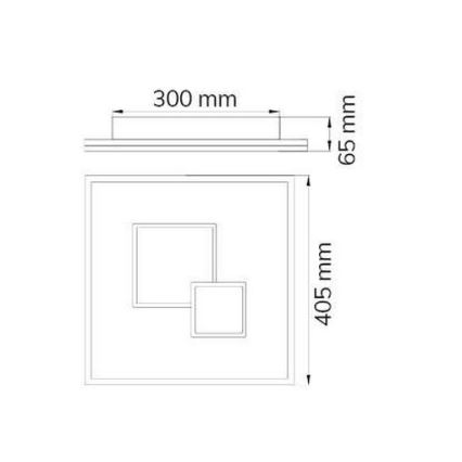 Wofi 11247 - LED Pritemdomas lubinis šviestuvas NADRA LED/27W/230V