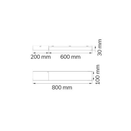 Wofi 11277 - KOMPLEKTAS 3x LED RGBW Pritemdomas lubinis šviestuvas FOURLIGHTS LED/30W/230V + nuotolinio valdymo pultas