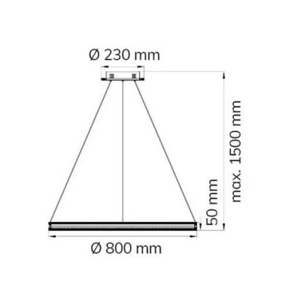 Wofi 11313 - LED Reguliuojamas pakabinamas sietynas LENA LED/44W/230V 3000K