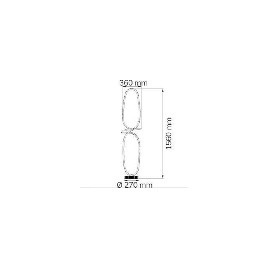Wofi 11555 - LED pritemdomas toršeras MADISON LED/51,5W/230V 2700-5500K + nuotolinio valdymo pultas