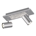 Wofi 11590 - LED taškinis šviestuvas BALI 2xGU10/5W/230V + LED/4,5W/230V