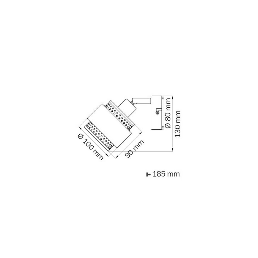 Wofi 11646 - Sieninis akcentinis šviestuvas GROVE 1xE14/28W/230V