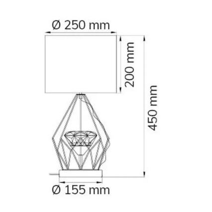 Wofi 11977 - LED pritemdomas stalinis šviestuvas AMY LED/10W/230V