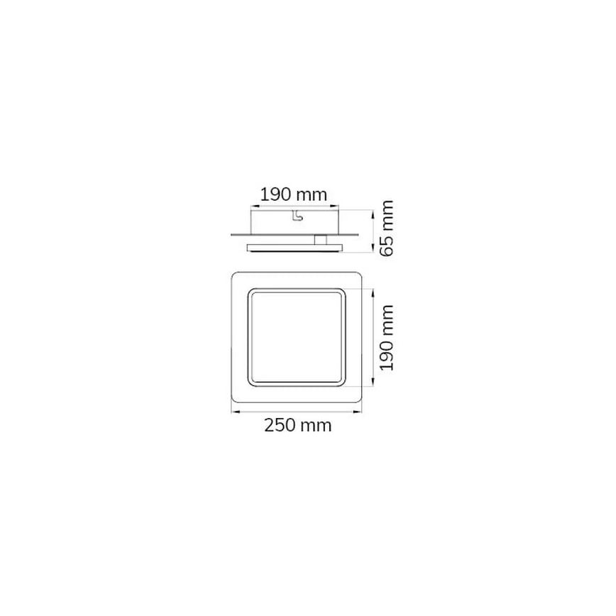 Wofi 12052 - LED lubinis šviestuvas SUTTER LED/10,5W/230V 3000K matinis chromas