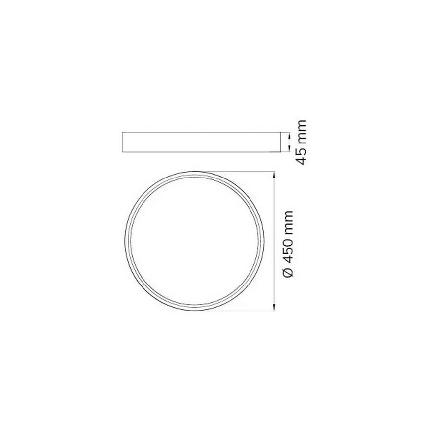 Wofi 12055 - LED reguliuojamas lubų šviestuvas DUBAI LED/27,5W/230V baltas