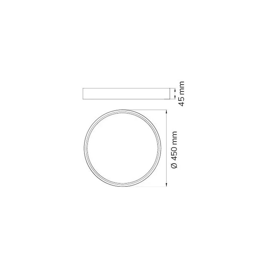 Wofi 12056 – LED Lubinis šviestuvas DUBAI LED/27,5W/230V antracitas