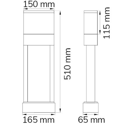 Wofi 12225 – LED Namo numeris DIEGO LED/10,5W/230V 3000K IP54