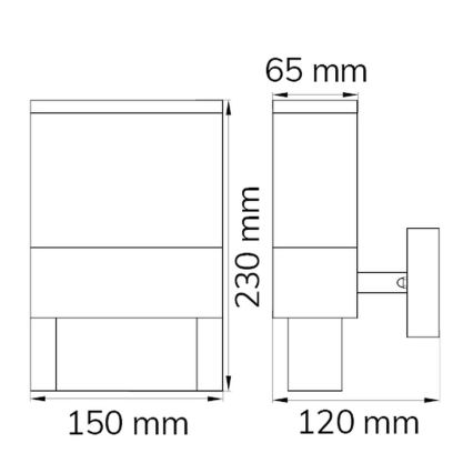 Wofi 12227 – LED Namo numeris DIEGO LED/10,5W/230V 3000K IP54