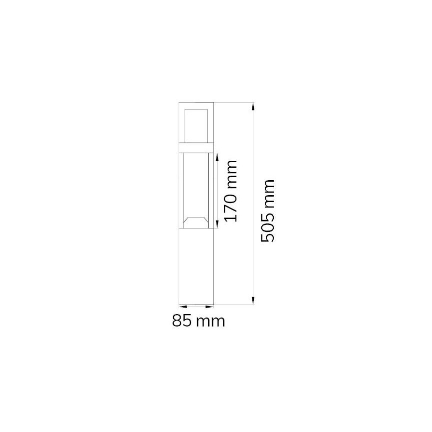 Wofi 12228 - LED Lauko lempa SIERRA LED/10W/230V IP54 50,5 cm